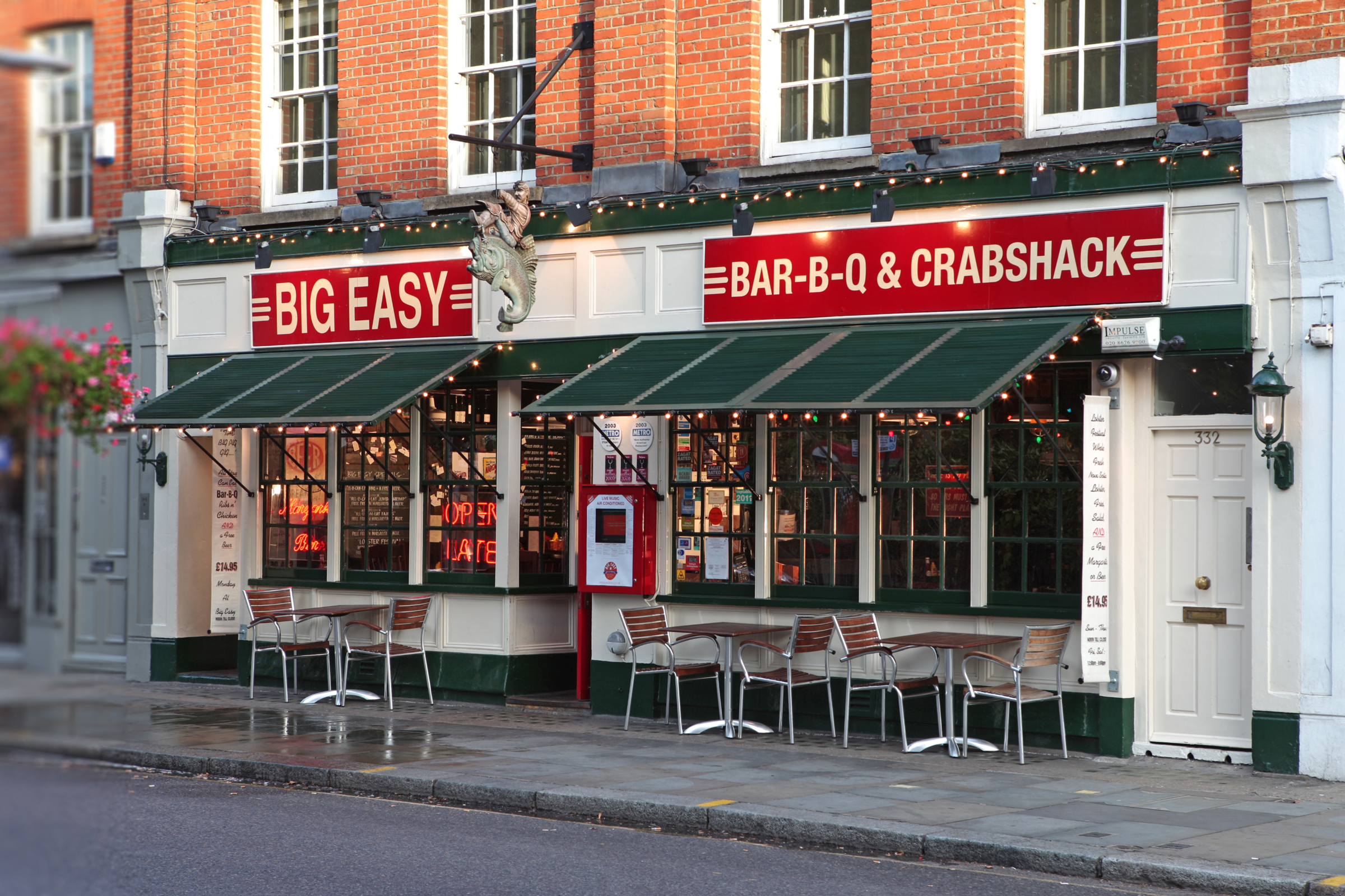 Big Easy Bar, BarBQ and Crabshack, 332334 Kings Road, Chelsea