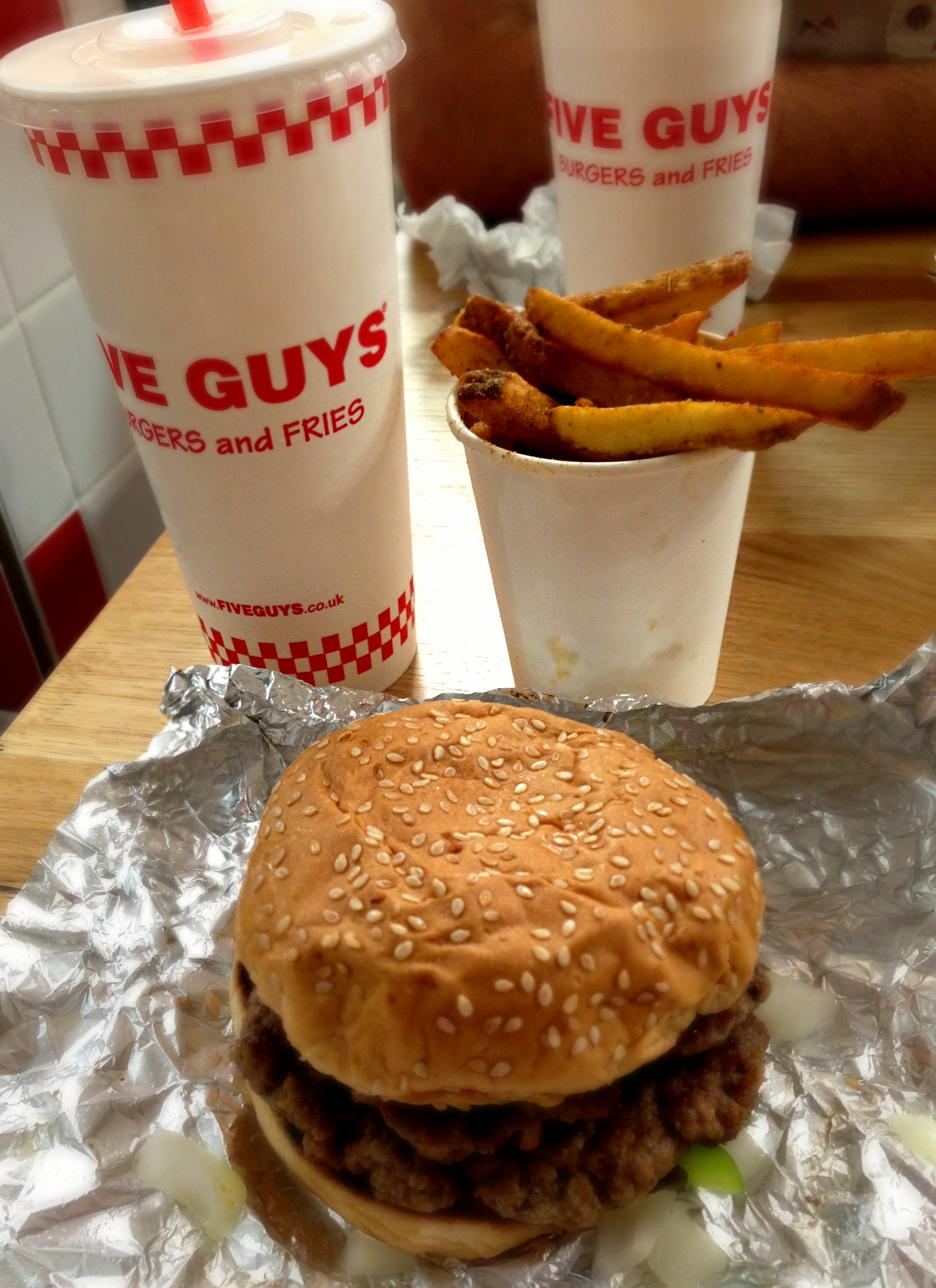 Five Guys London, We Love Food, It's All We Eat