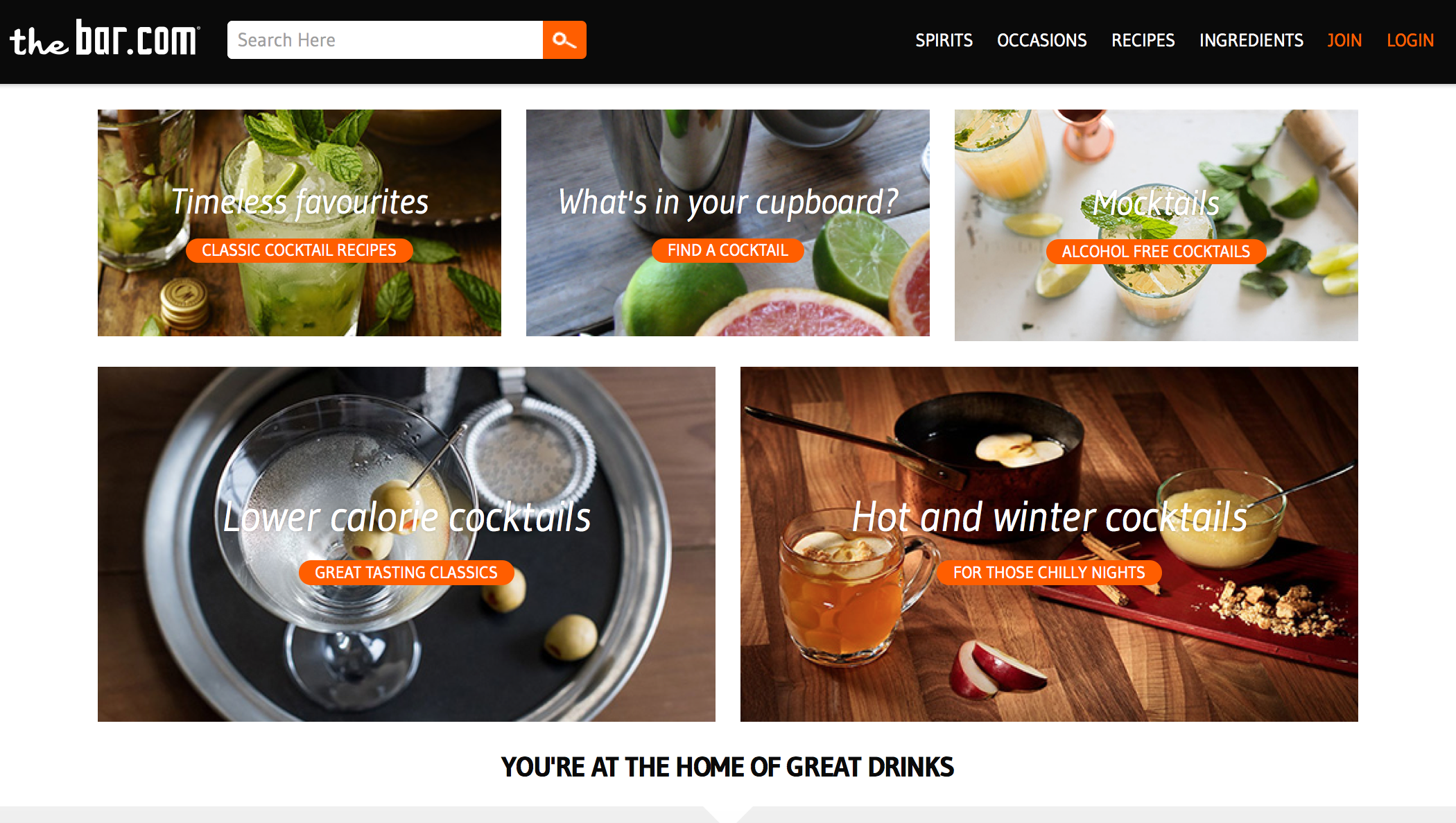 THE BAR.COM | COCKTAILS | HOME | WE LOVE FOOD, IT'S ALL WE EAT