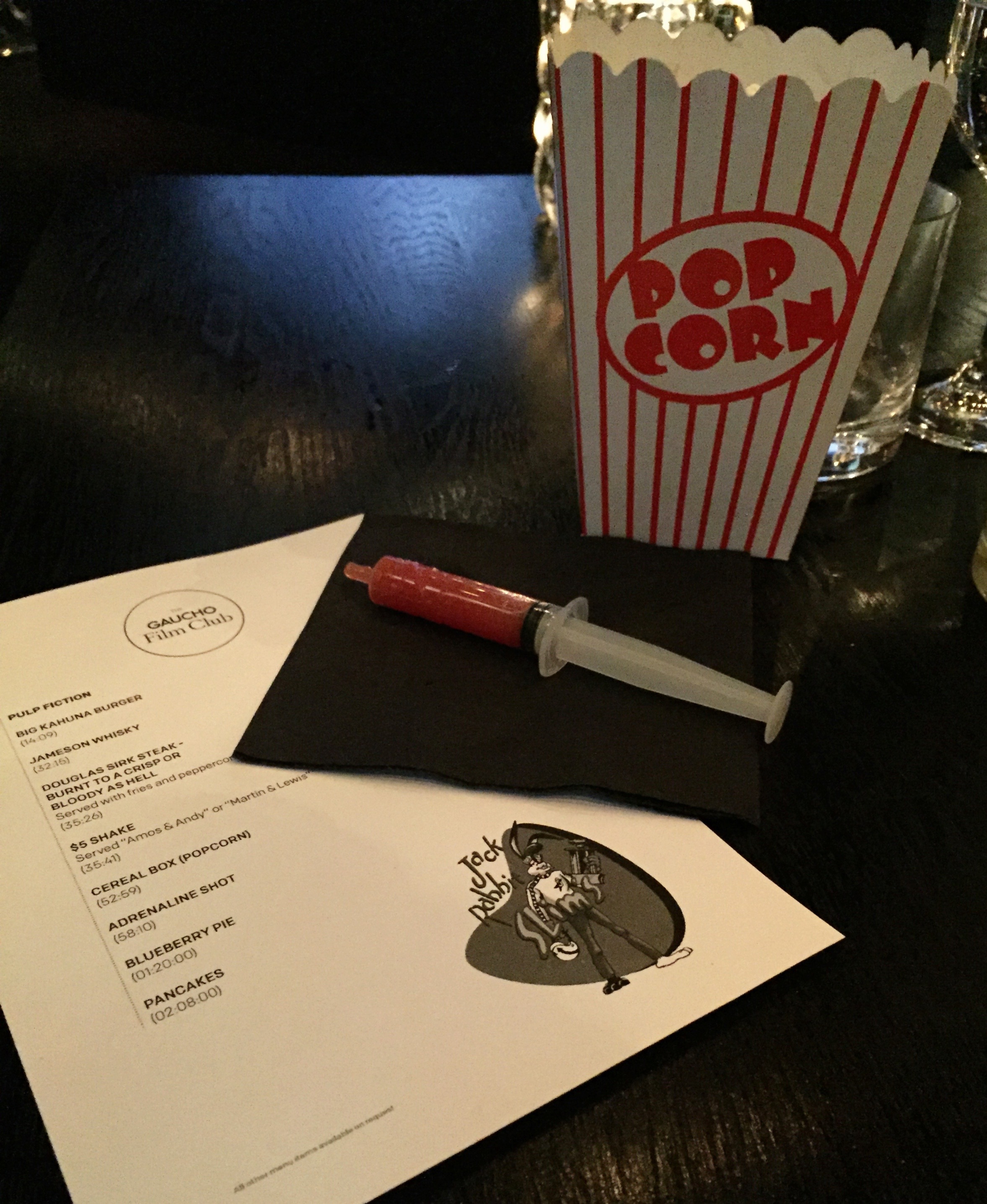 GAUCHO FILM CLUB | GAUCHO | STEAK | PULP FICTION | WE LOVE FOOD, IT'S ALL WE EAT