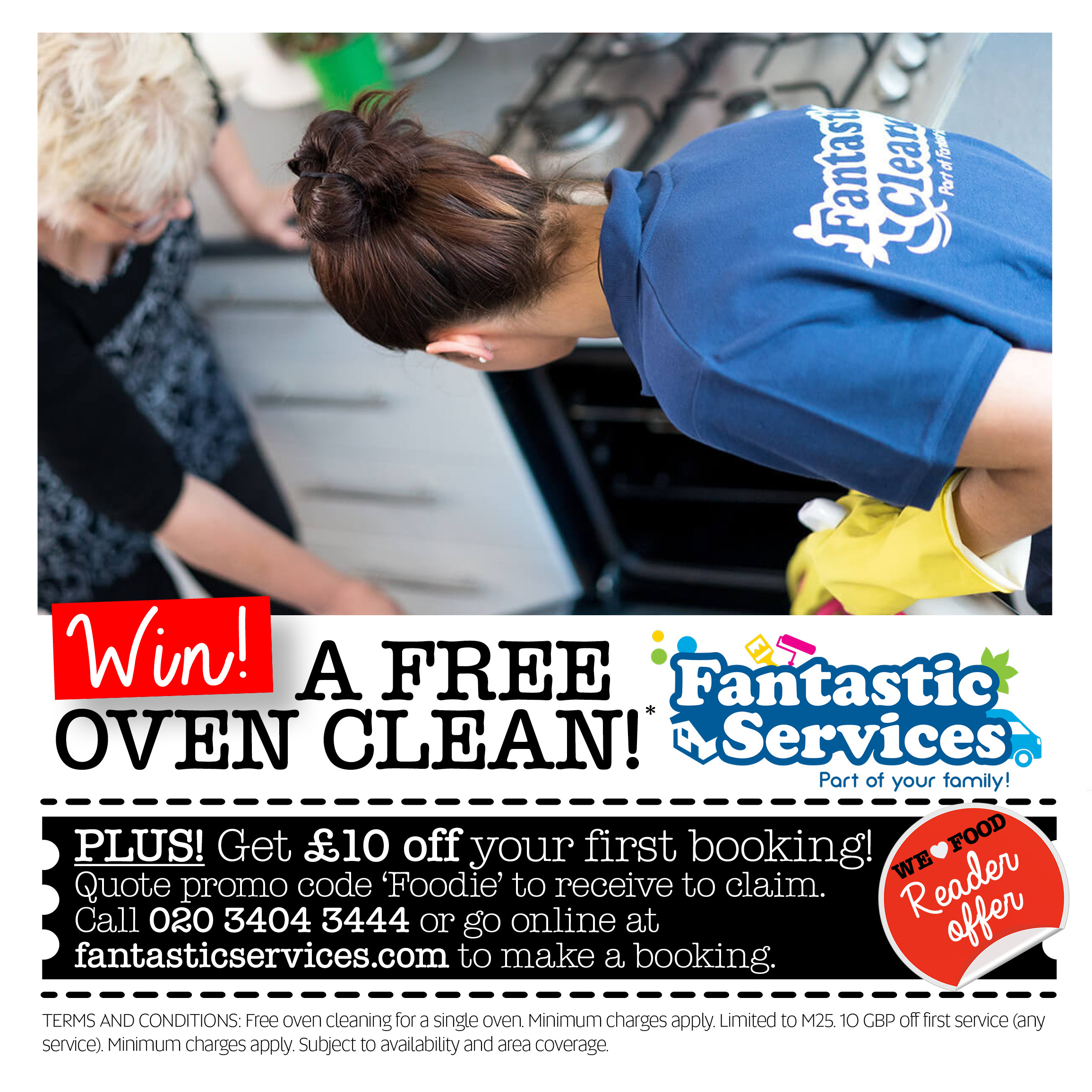 FANTASTIC SERVICES WIN FREE OVEN CLEAN COMPETITION |  READER OFFER | WE LOVE FOOD, IT'S ALL WE EAT