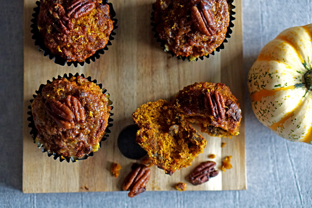 MICROPLANE MASTER SERIES SQUASH AND PECAN MUFFINS | WE LOVE FOOD, IT'S ALL WE EAT